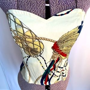 Vintage cotton bustier size medium